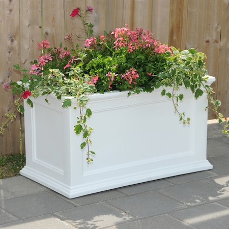 Mayne Fairfield Patio Planter 20x36 - White 5826-W